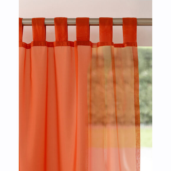Panneau voile uni finition pattes (terracotta) Panneau voile uni finition pattes (terracotta)